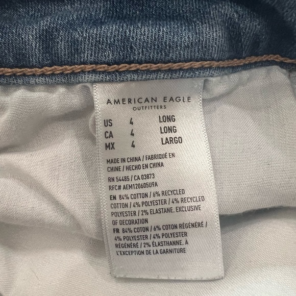 American eagle jeans size 4 long - Picture 3 of 6
